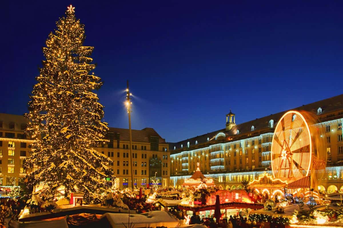 German Christmas market in Dresden.